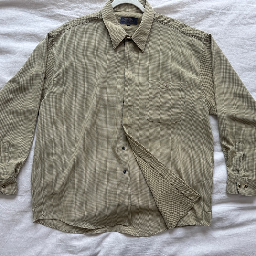 Men’s Monticerutti XL Hidden button Vintage Shirt
